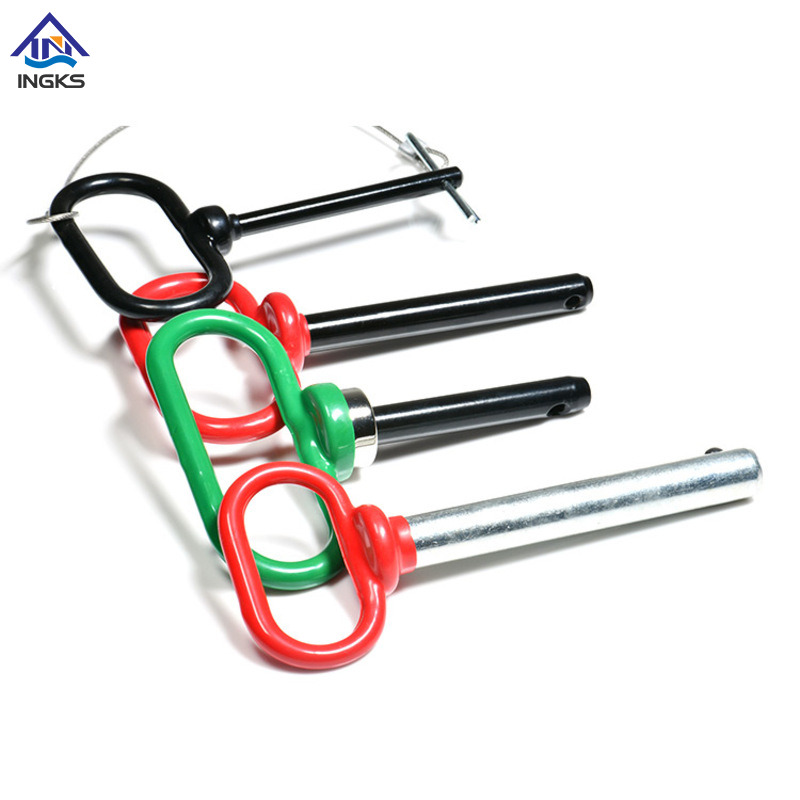 精密 Q タイプクレビスピン、ドリルエンド付き簡単リリースハンドル