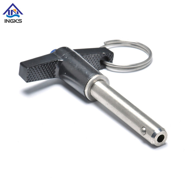 リングボタン付きヘッドハンドルクイックrleaseボールロックピン