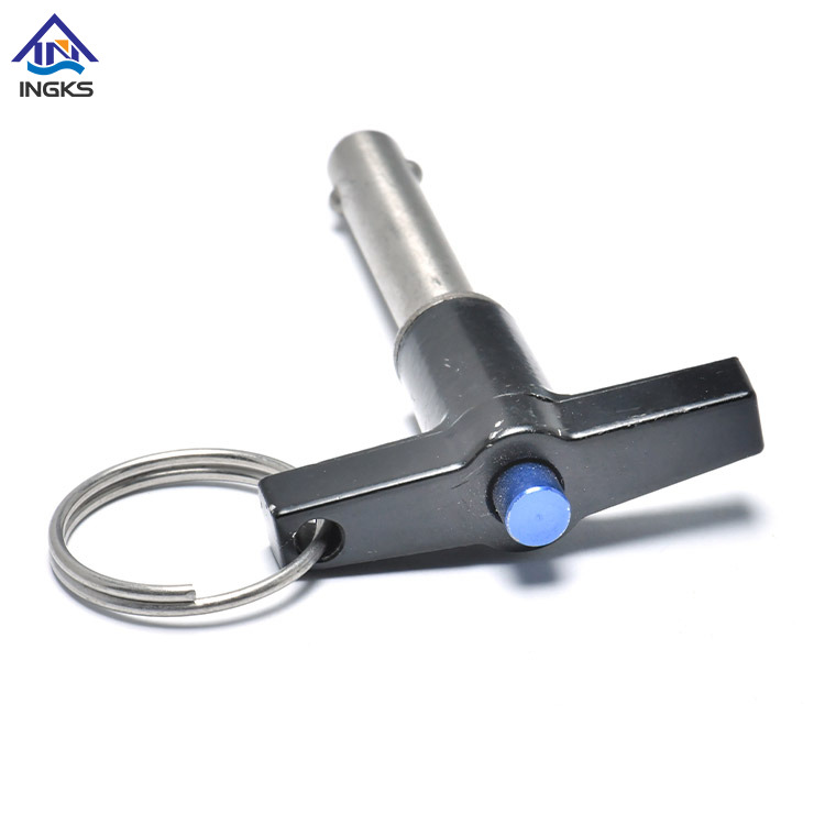 リングボタン付きヘッドハンドルクイックrleaseボールロックピン