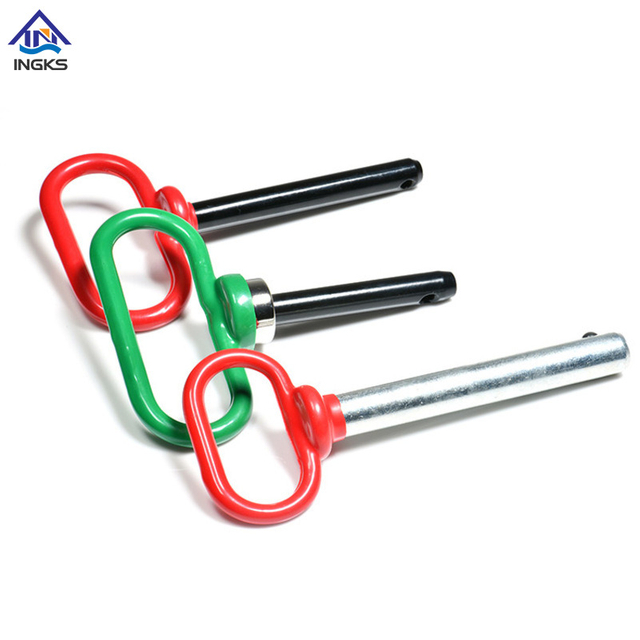 精密 Q タイプクレビスピン、ドリルエンド付き簡単リリースハンドル