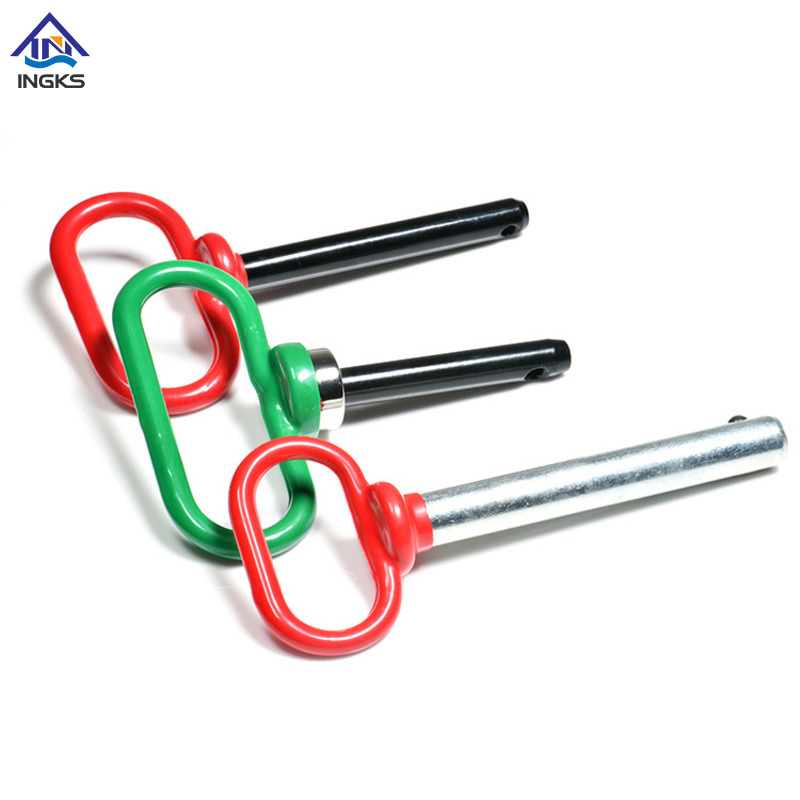 精密 Q タイプクレビスピン、ドリルエンド付き簡単リリースハンドル